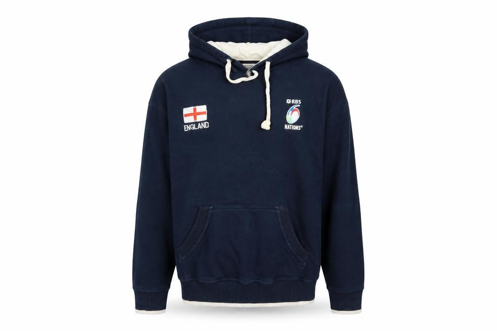 RBS Boys Blue Pullover Hoodie Medium Sports Logo Rugby