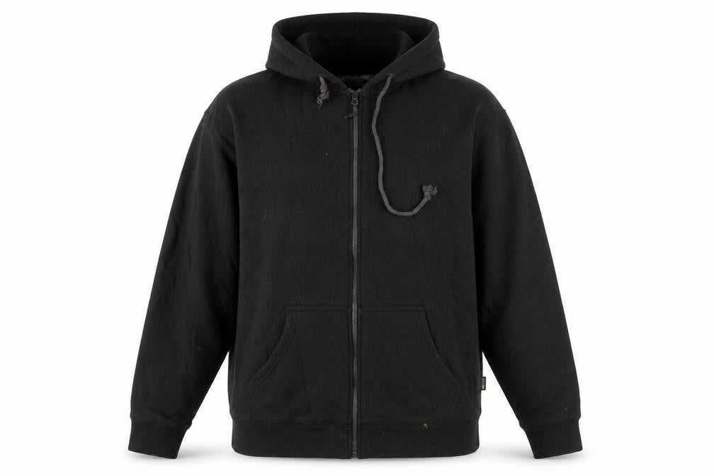North Pro Men's Black Full Zip Hoodie L