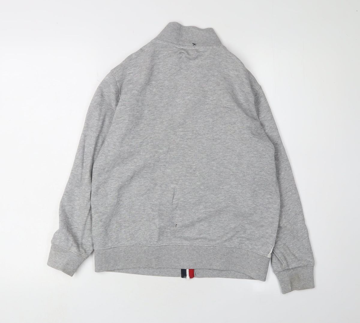 United Colors of Benetton Boys Grey Full Zip Hoodie, Size 8-9 Years