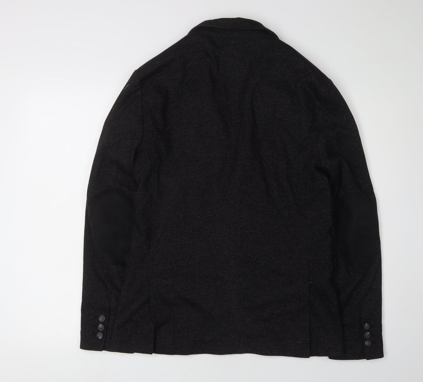 Zara Men's Black Blazer Size 36R Single-Breasted Formal