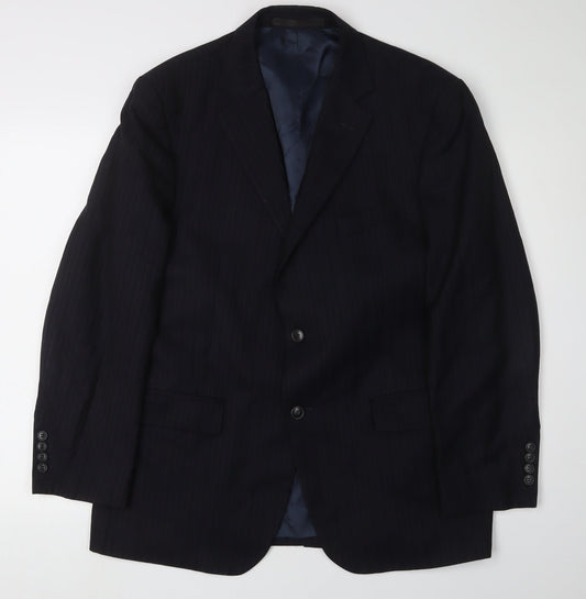 Marks and Spencer Men’s Navy Striped Suit Jacket 42S