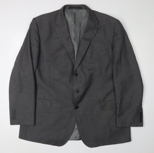 Marks and Spencer Men's Grey Blazer 48R, Business