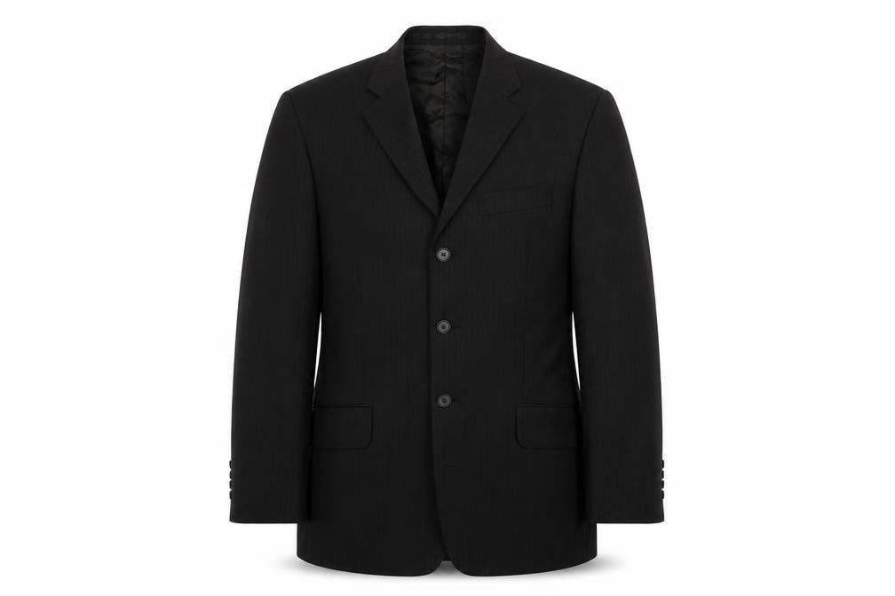 Next Men's Black Wool Blazer, Size 38S, Formal