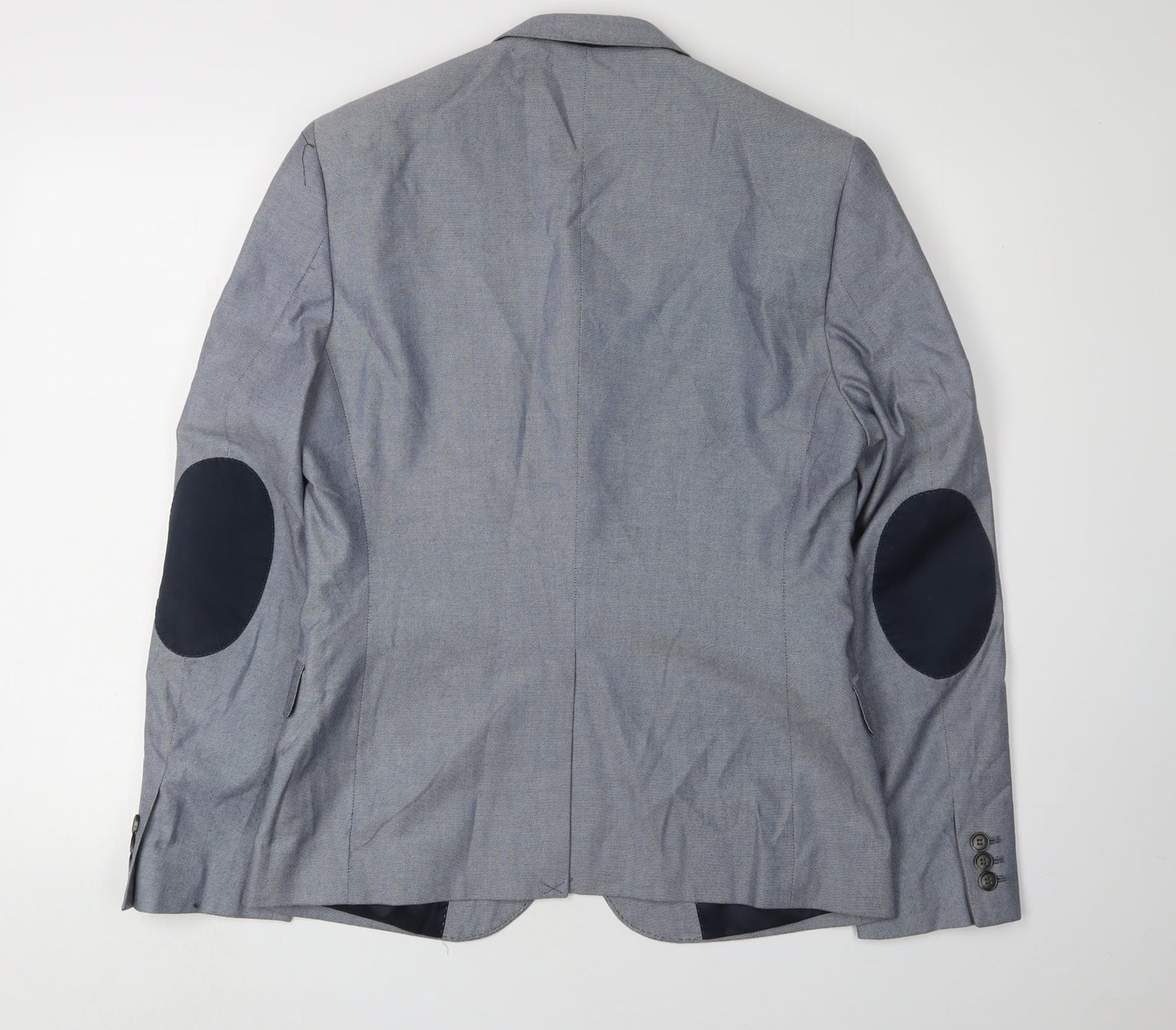 H&M Men's Grey Blazer Size 36R Single-Vented