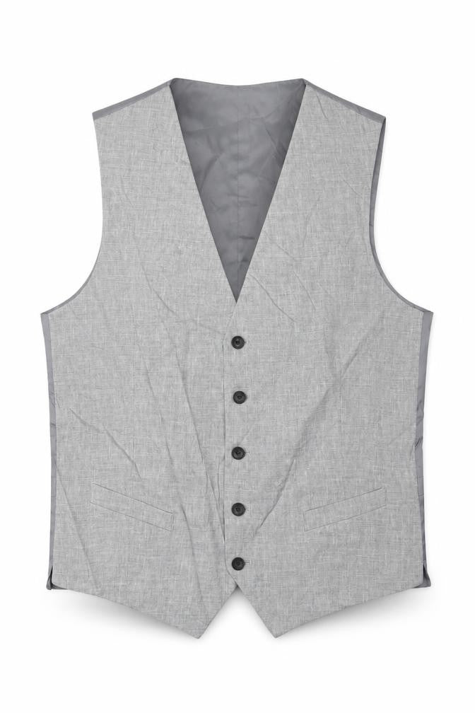 Marks & Spencer Men's Grey Suit Waistcoat Size 40R