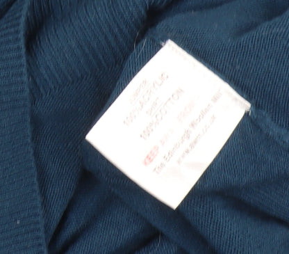 James Pringle Men's Blue Medium Cotton Pullover Jumper
