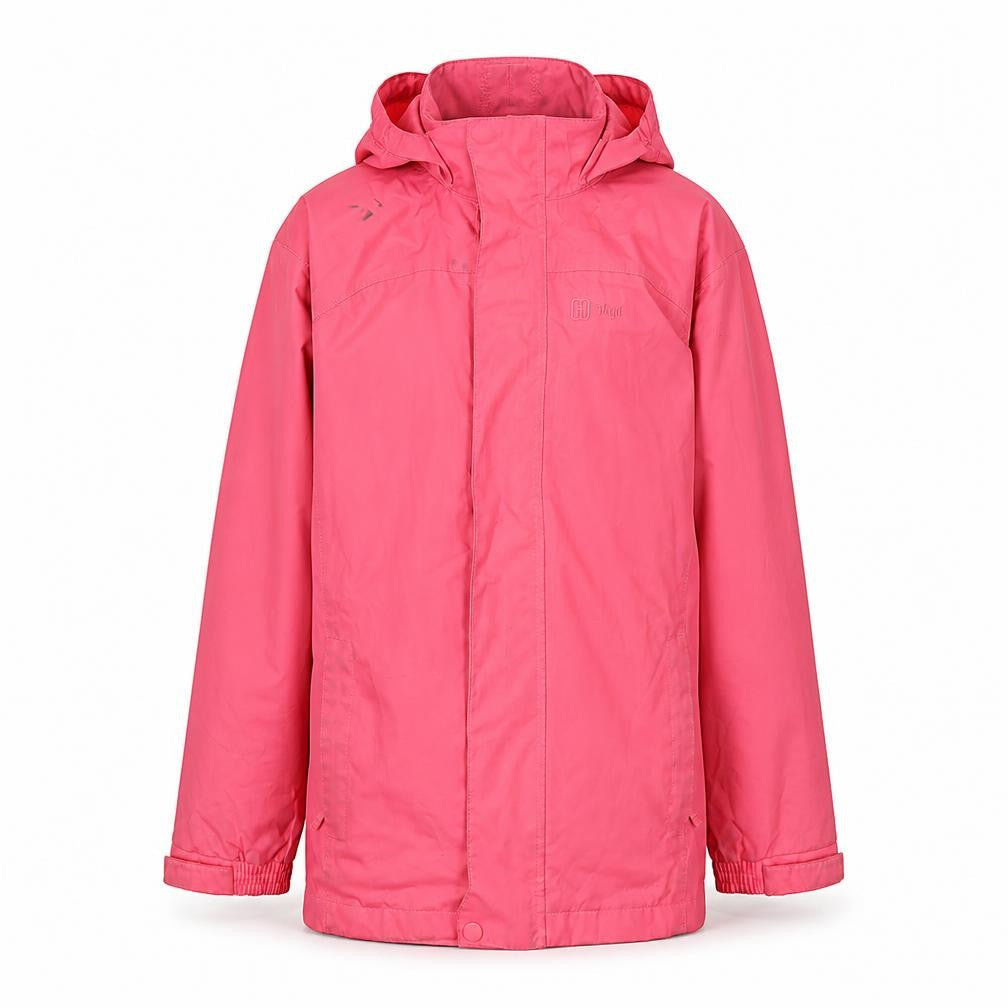 Higear Girls Pink Rain Coat 9-10 Years Hooded Zip Jacket