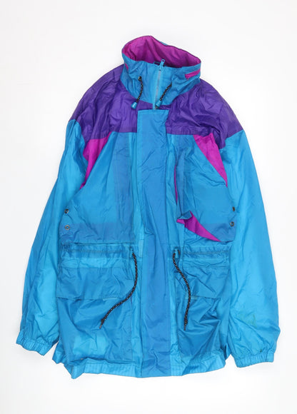 Pacino Womens Blue Purple Windbreaker Jacket S
