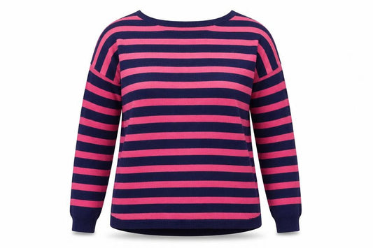 Oasis Women's Multicoloured Striped Pullover Jumper M