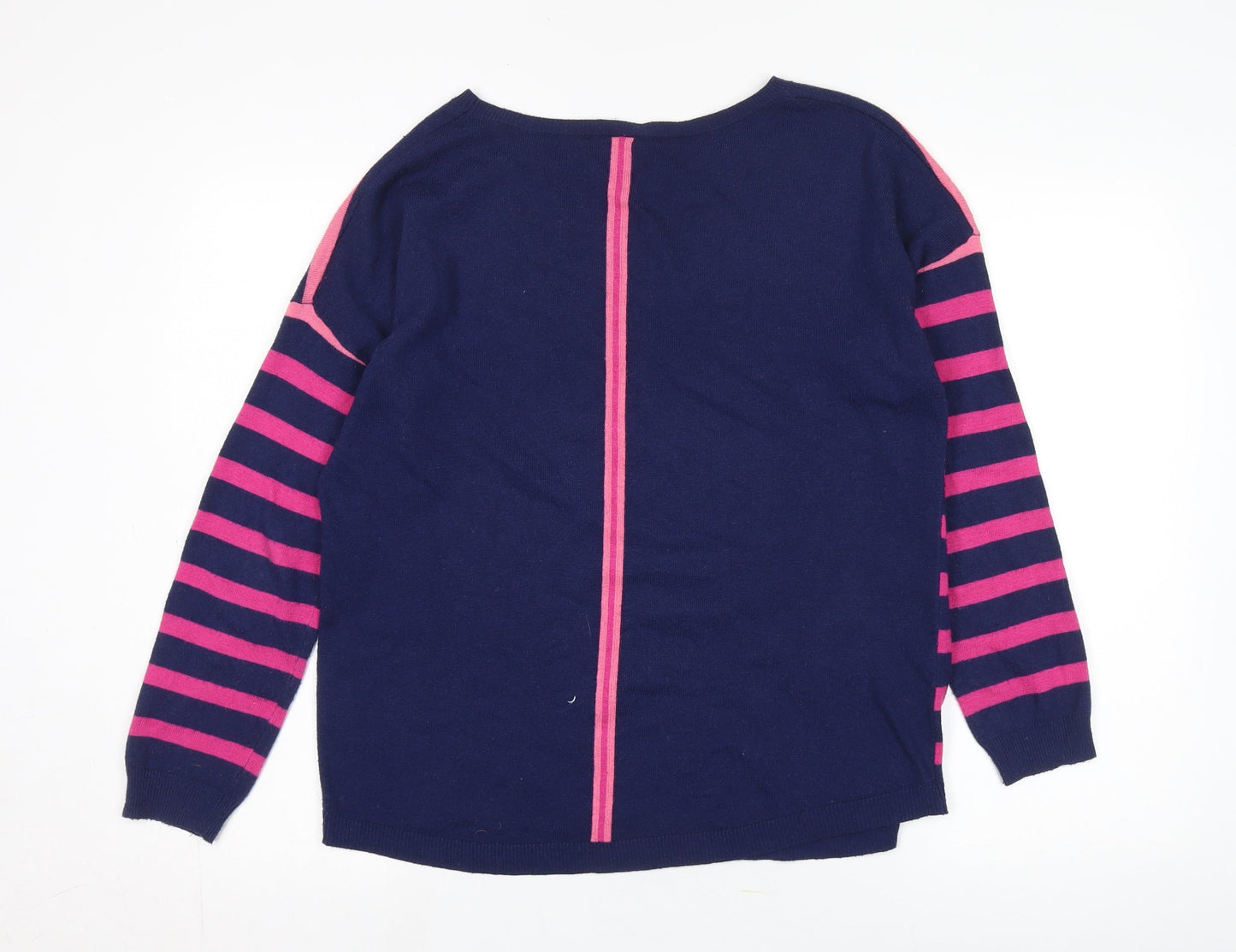 Oasis Women's Multicoloured Striped Pullover Jumper M