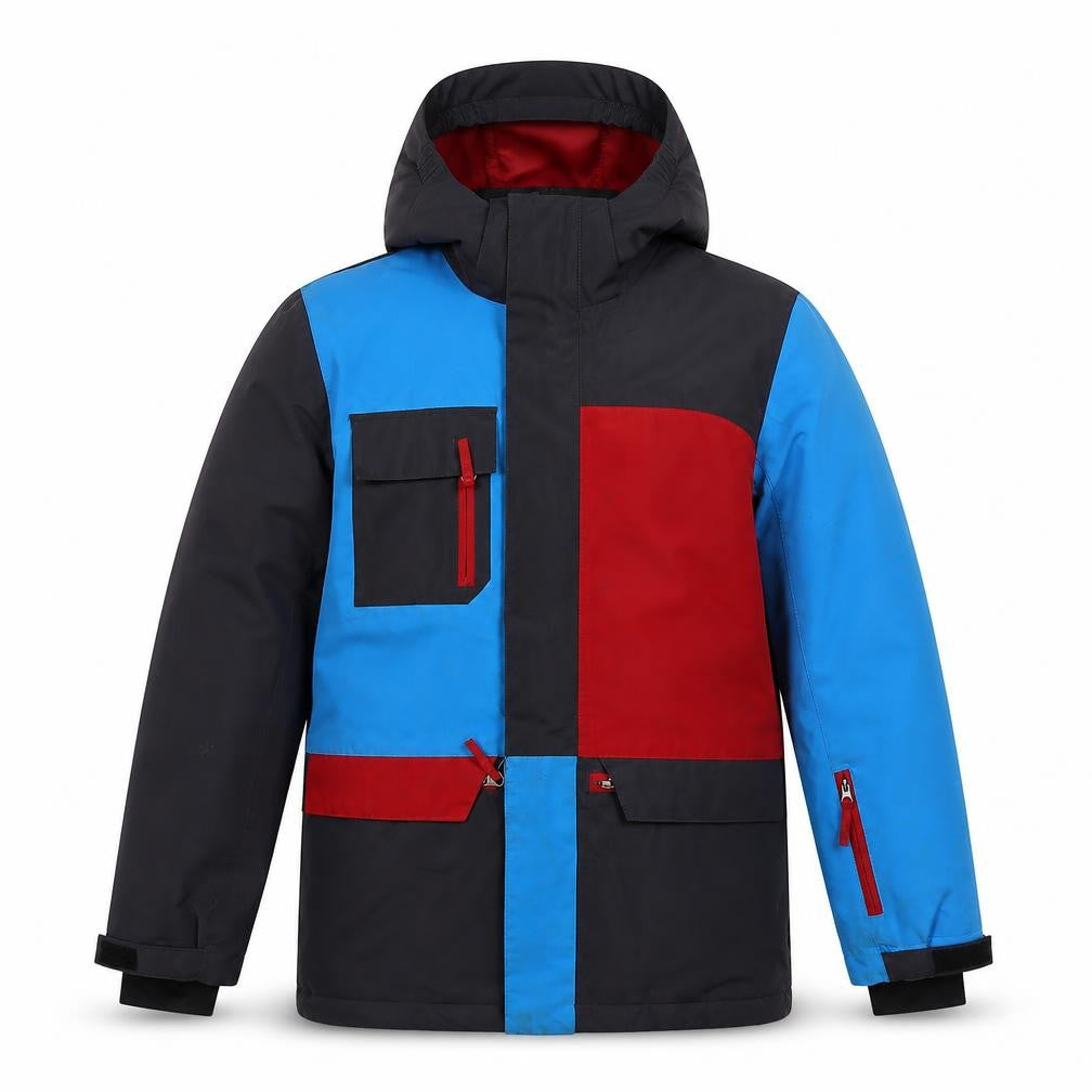 Crane Boys Blue Red Puffer Jacket 11-12 Years Winter