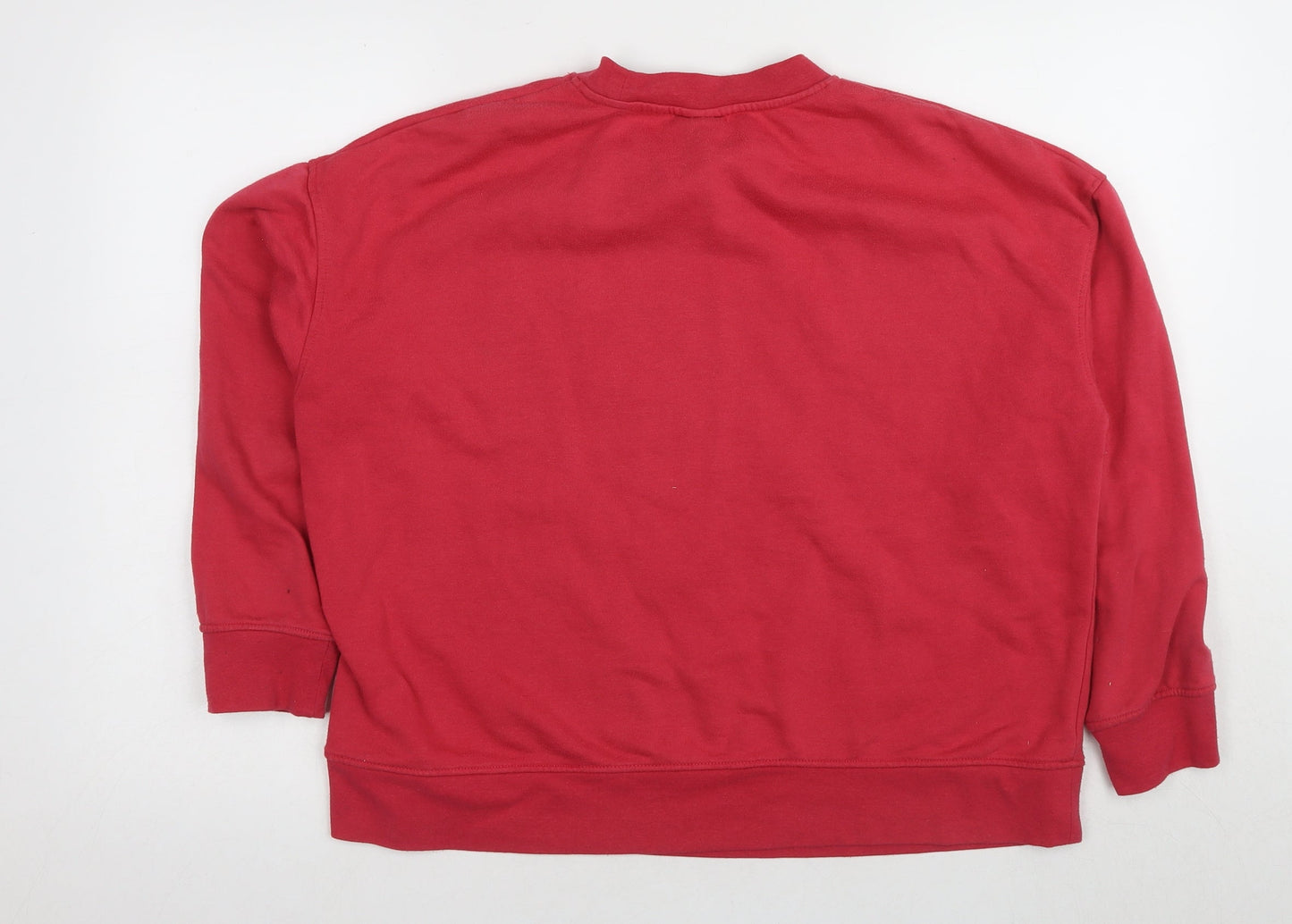 Disney Women’s Red Pullover Sweatshirt Lilo & Stitch L