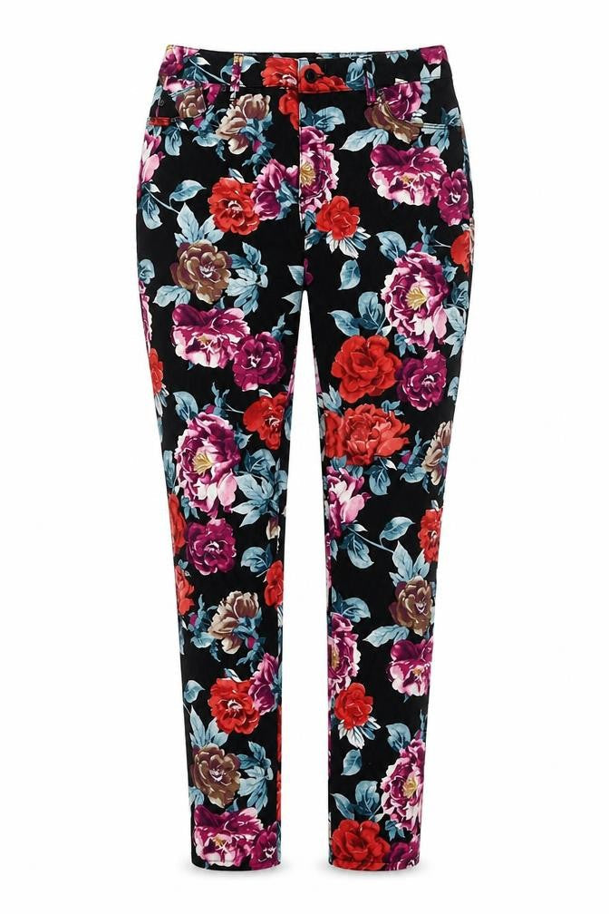 Chico's Women's Multicoloured Floral Jeggings Size 10