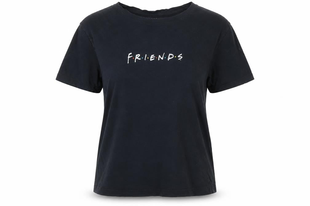 Marks & Spencer Friends Women's Black T-Shirt Size 8
