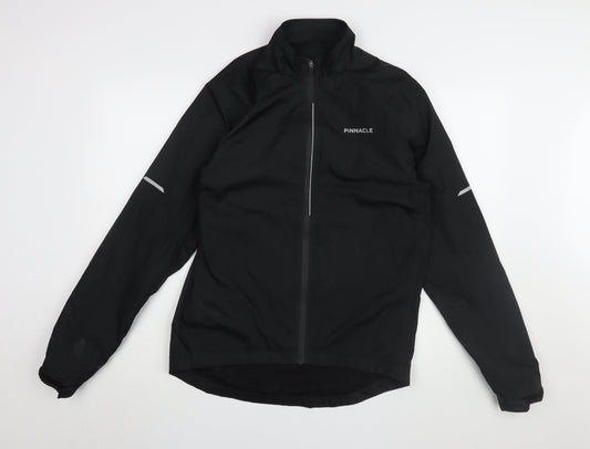 Pinnacle Men's Black Windbreaker Jacket M