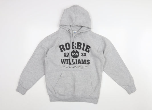 New Spirit Women Grey Medium Pullover Hoodie