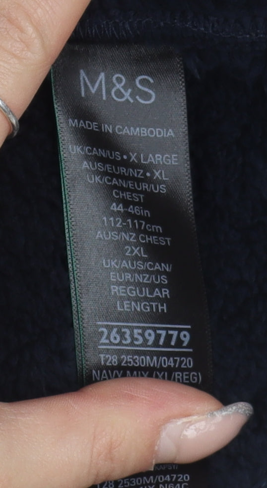 Marks and Spencer Men's Blue XL Bomber Jacket