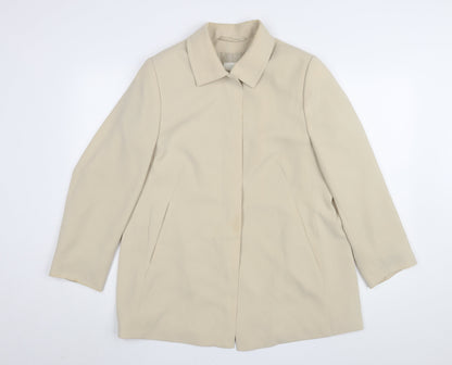 Marks & Spencer Beige Women's Overcoat, Size 14