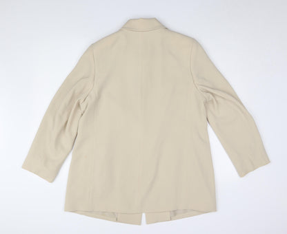 Marks & Spencer Beige Women's Overcoat, Size 14