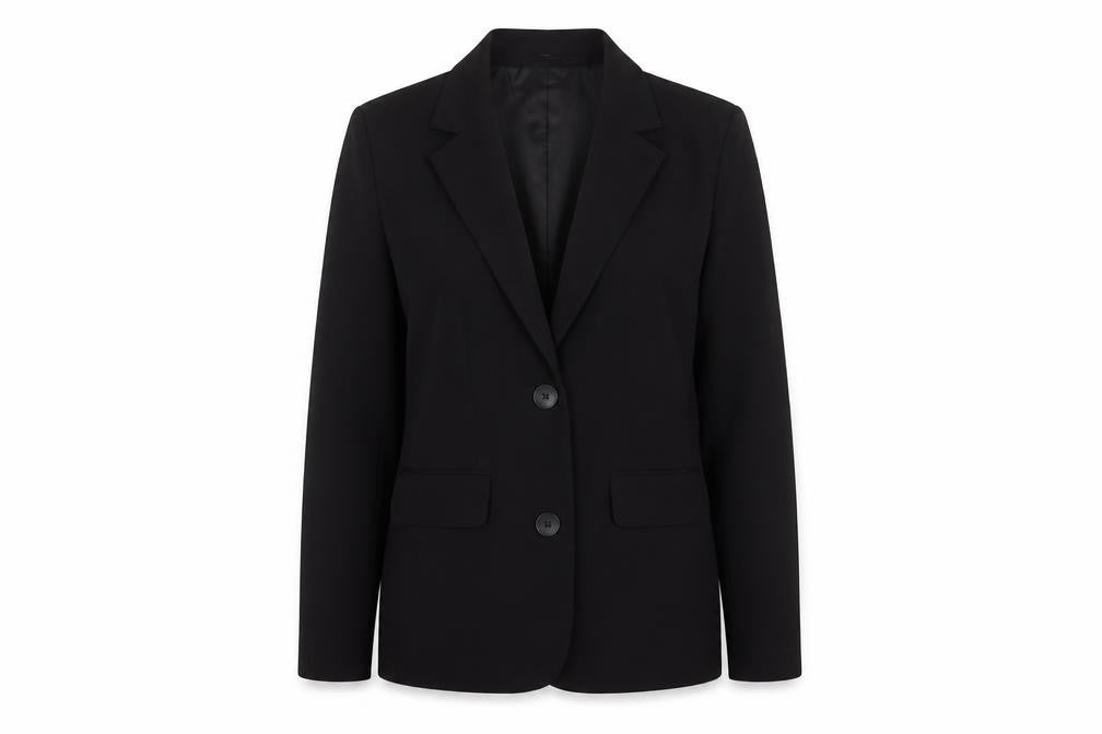Pull & Bear Women's Black Regular Blazer Jacket Size 8