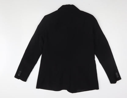 Pull&Bear Women's Black Regular Blazer Jacket Size 8