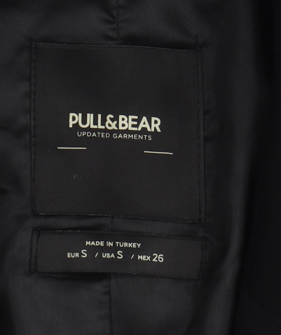 Pull & Bear Women's Black Regular Blazer Jacket Size 8