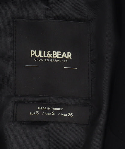 Pull&Bear Women's Black Regular Blazer Jacket Size 8