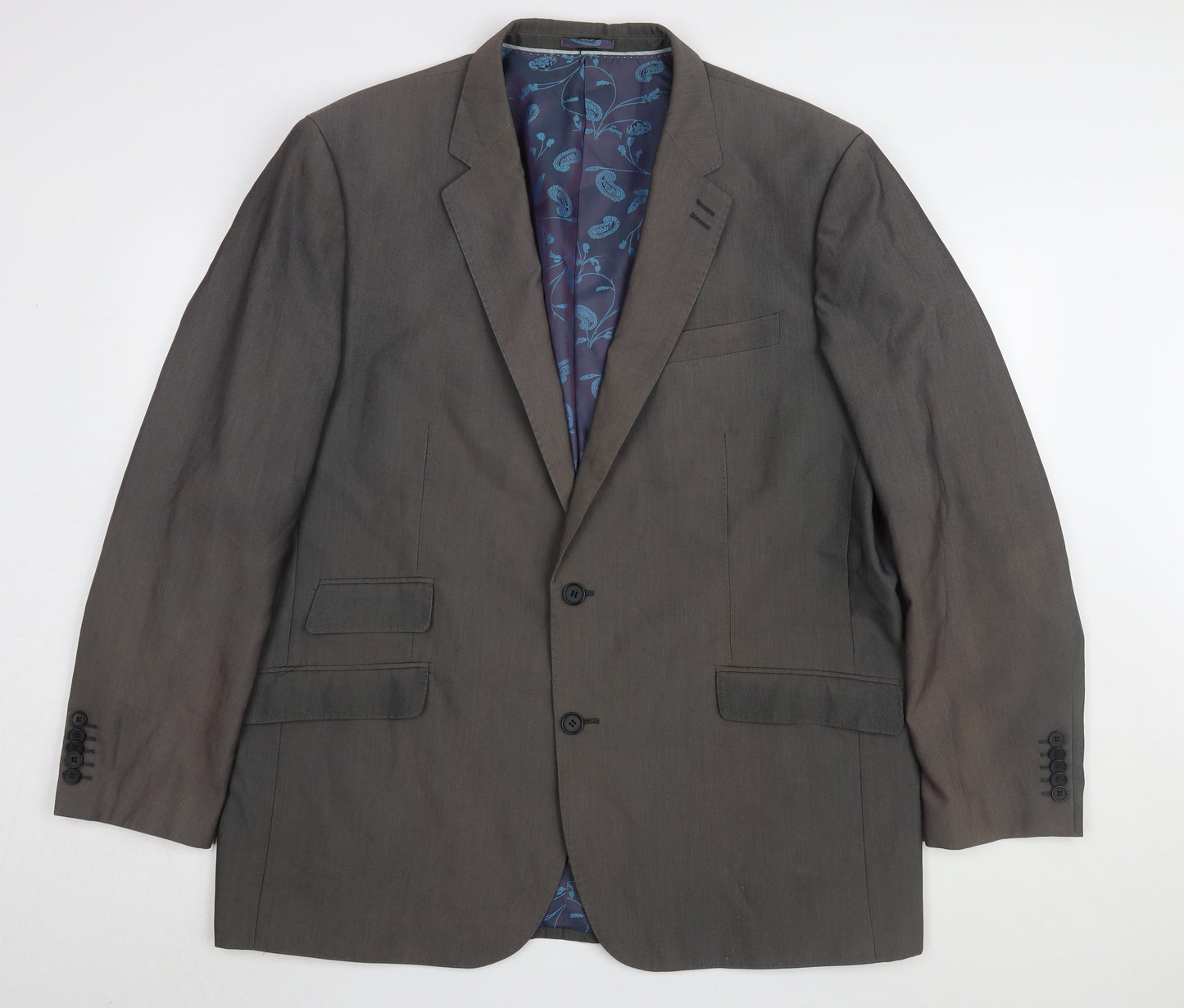 Jacamo Men's Grey Regular Fit Blazer 48R