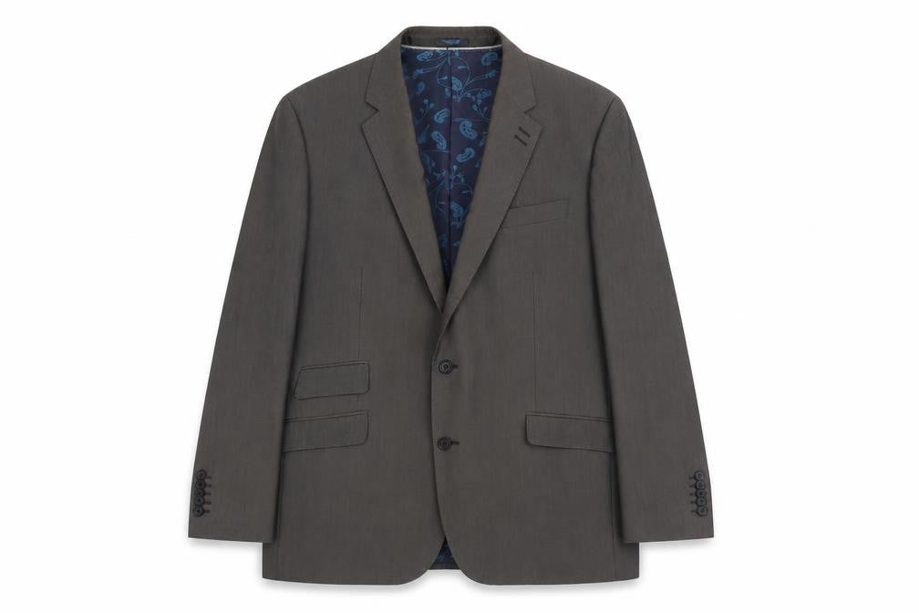 Jacamo Men's Grey Regular Fit Blazer 48R