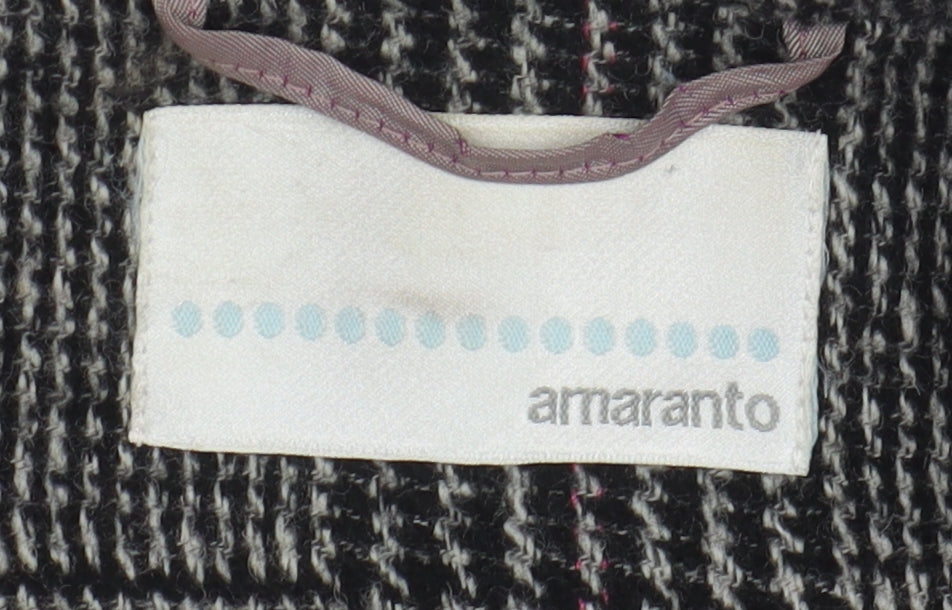Amaranto Women's Grey Check Blazer Size 14