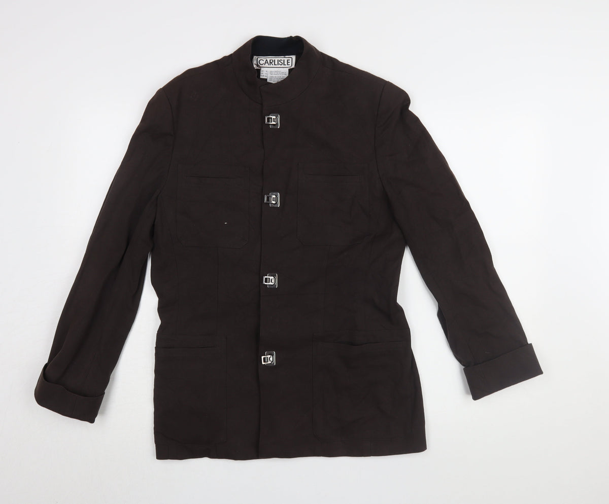 Carlisle Women's Brown Cotton Jacket Size 10