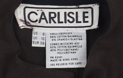 Carlisle Women's Brown Cotton Jacket Size 10