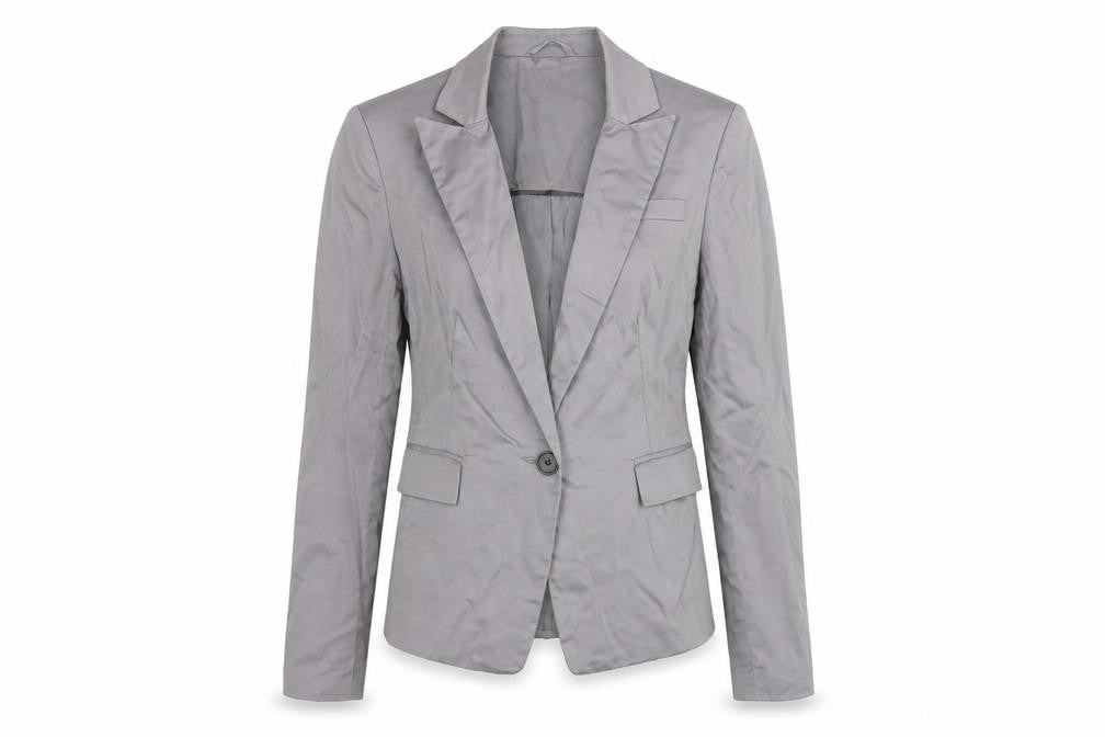New Look Grey Women's Blazer Size 10 Classic