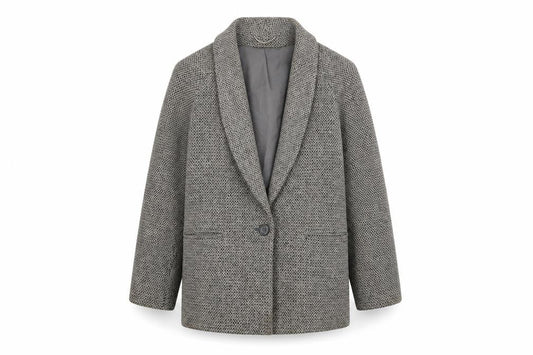 Principles Women's Grey Blazer, Size 10, Classic Tweed