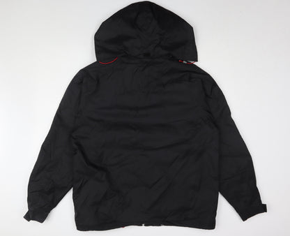 B&C Mens Collection Black Rain Jacket L