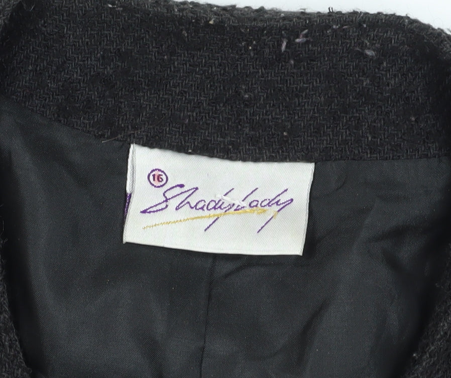 Shady Lady Women's Multicoloured Blazer, Size 16, Cropped