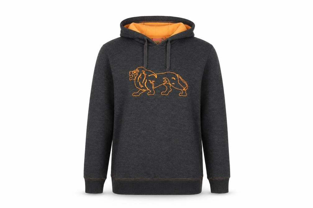 Lonsdale Women's Grey Pullover Hoodie Size 10, Graphic Print