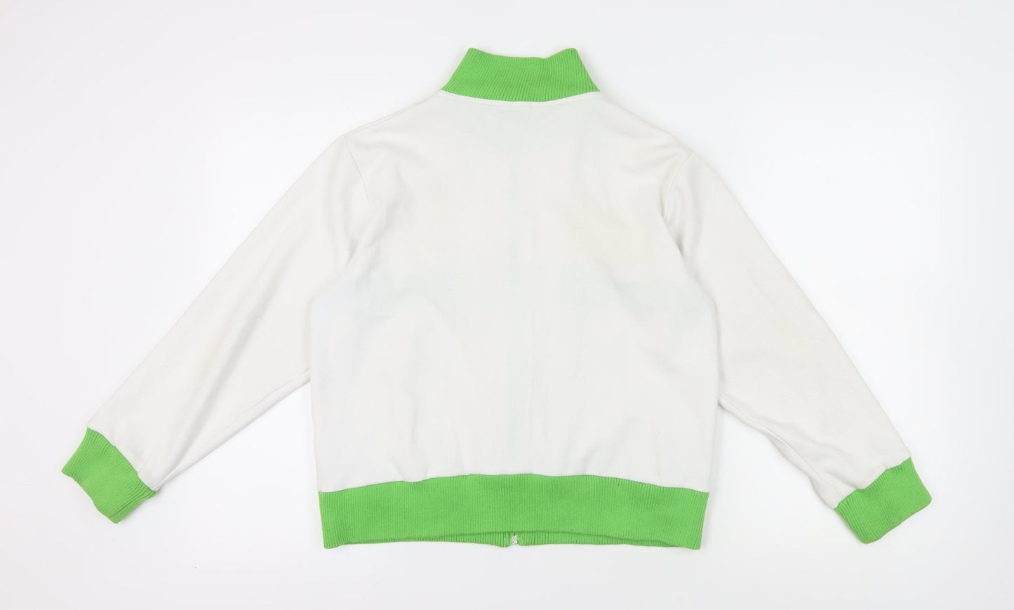 Celtic Women's White Green Full Zip Hoodie Size 14