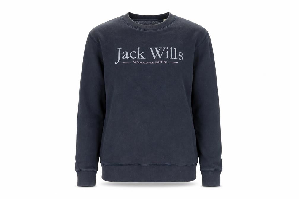 Jack Wills Women's Black Pullover Sweatshirt UK 6