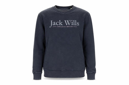 Jack Wills Women's Black Pullover Sweatshirt UK 6