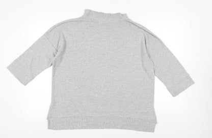 Back view of French Connection Grey Pullover Sweatshirt - Women's, size L