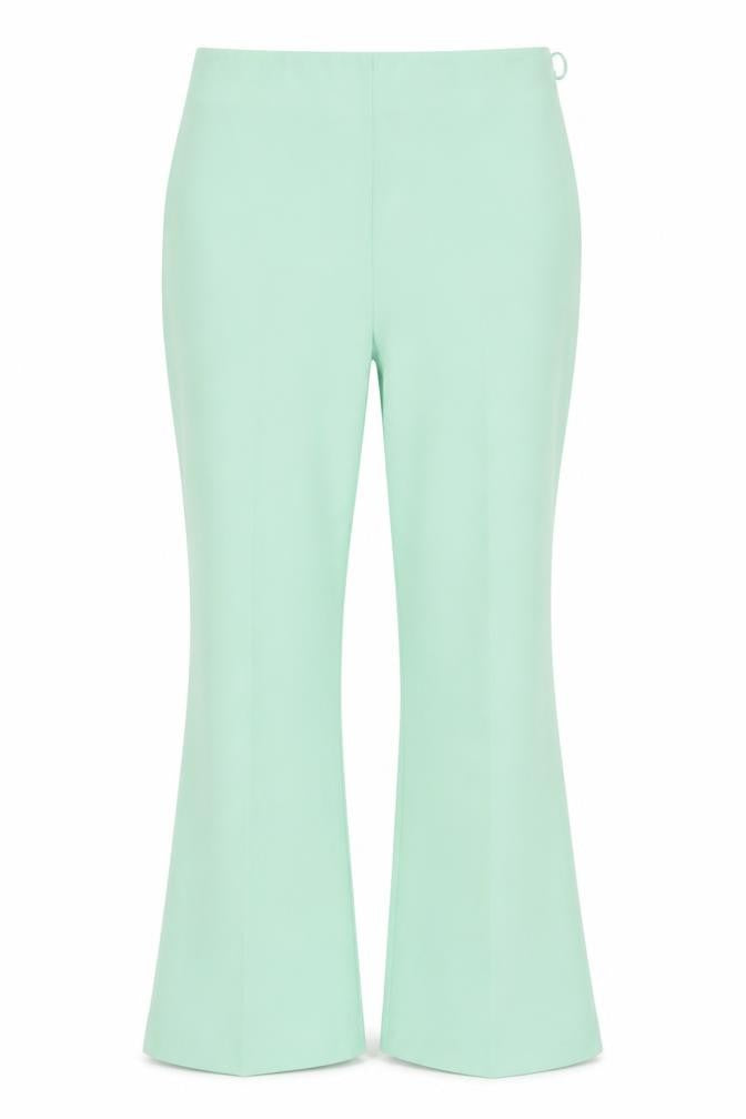 Miss Selfridge Women's Green Flared Trousers Size 10