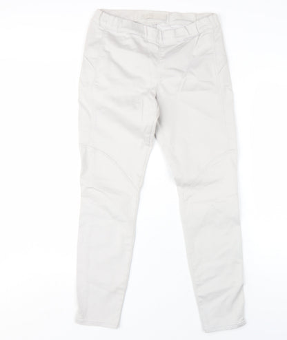 Additional front view of YAYA Women's White Skinny Trousers, size 10