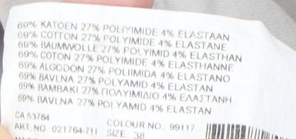 Brand and care label for YAYA Women's White Skinny Trousers, size 10