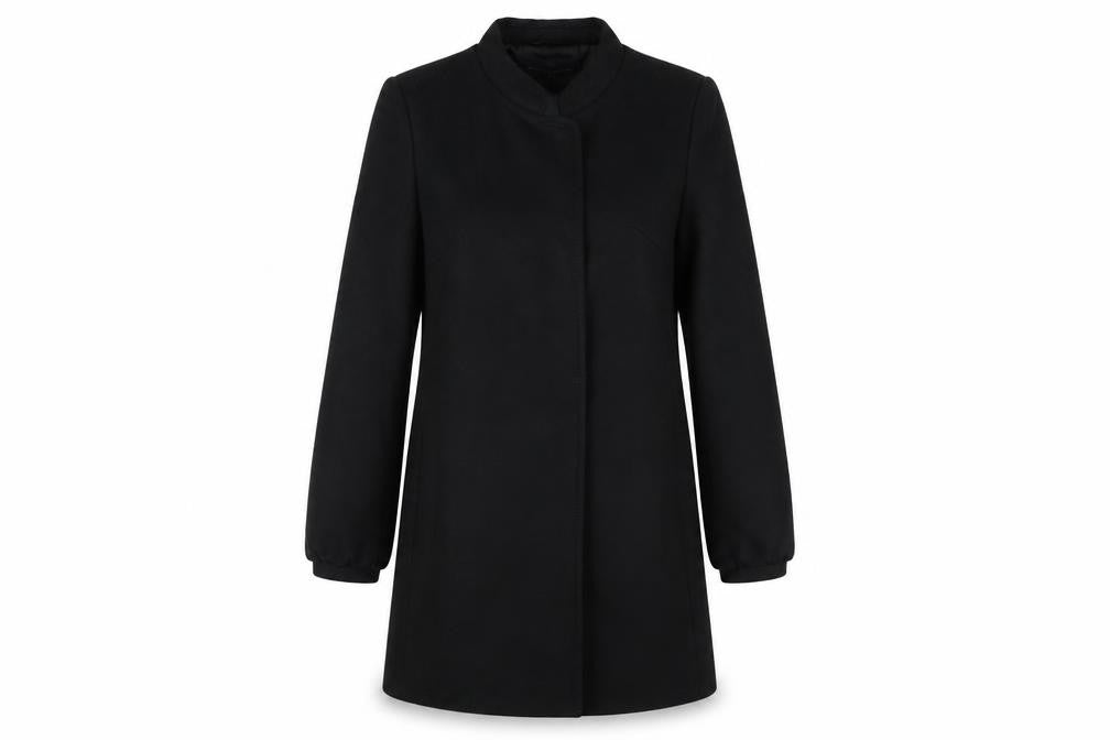 French Connection Women's Black Long Coat Size 10