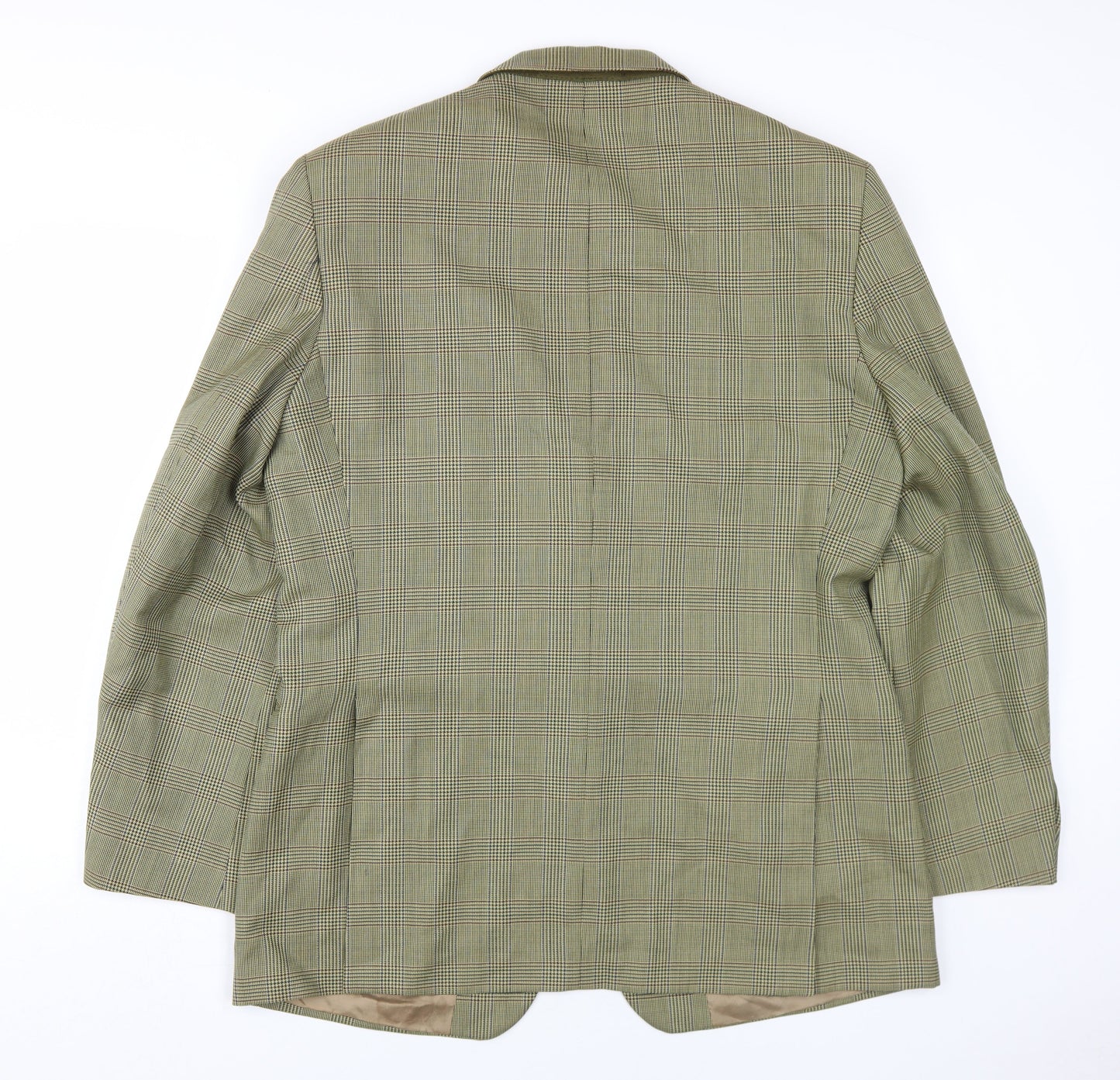 Simpson Men's Brown Check Blazer, Size 44R, Formal