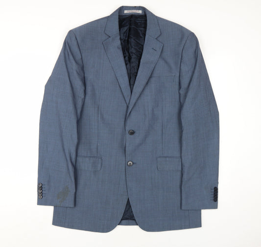 Alexandre of England Men's Blue Long Blazer 40L