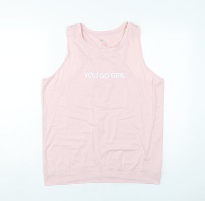 Athletic Works Women's Pink Sleeveless Tank L Casual Basic