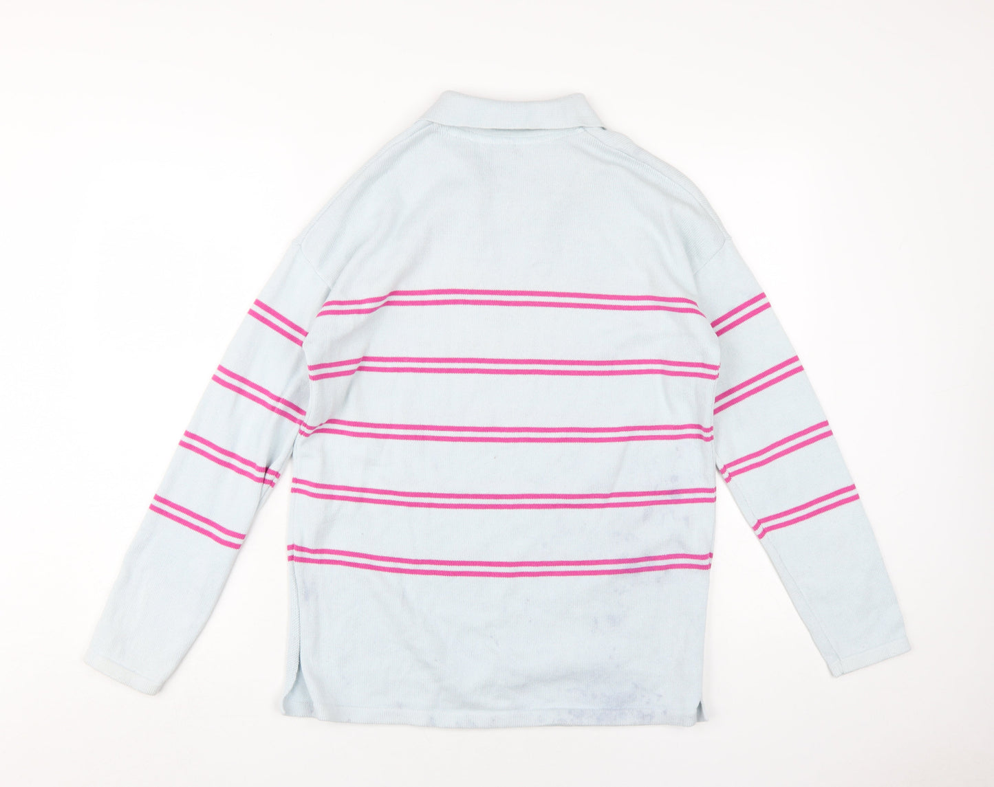U.S. Polo Assn. Women's Blue Striped Pullover Jumper S
