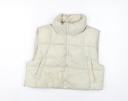Pull&Bear Women's Beige Waistcoat, M, Casual